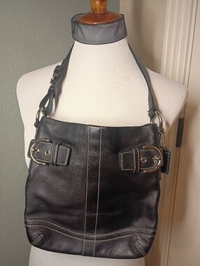 Coach Black Leather SOHO Shoulder Bag - Sleek Purse- Never Used